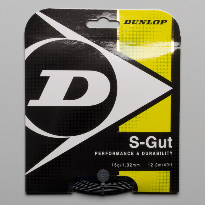 Dunlop S-Gut 16 Black Tennis String Set